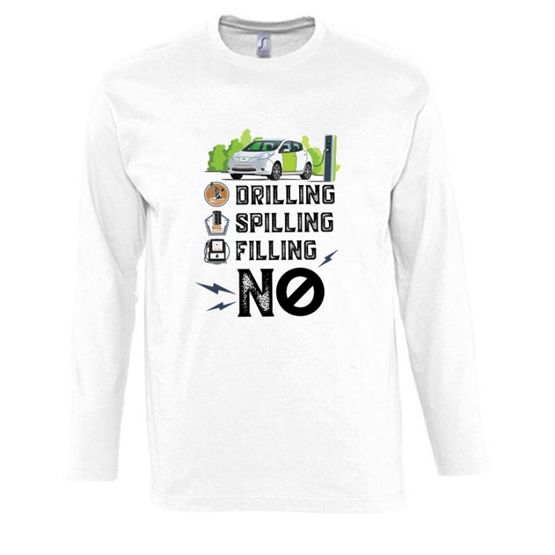 Drilling Spilling Filling NO Hosszú Ujjú Póló