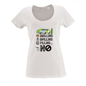 Drilling Spilling Filling NO Női O Nyakú Póló