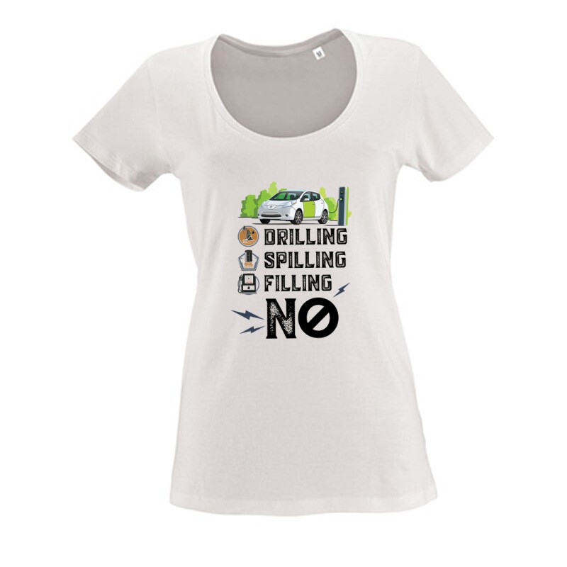 Drilling Spilling Filling NO Női O Nyakú Póló