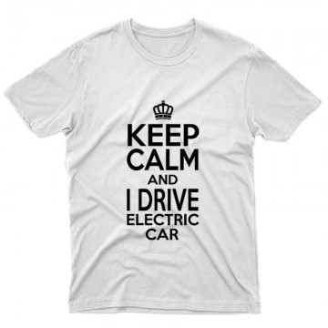 Keep calm - electric car Unisex Póló