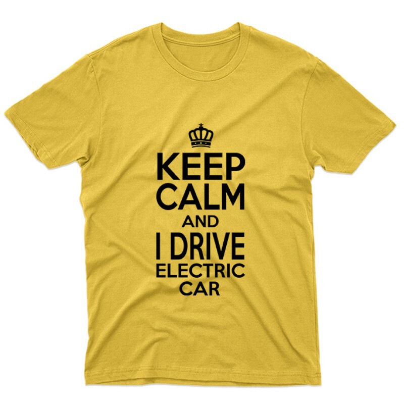 Keep calm - electric car Unisex Póló