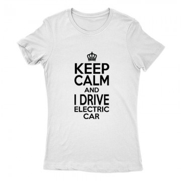 Keep calm - electric car Női Póló
