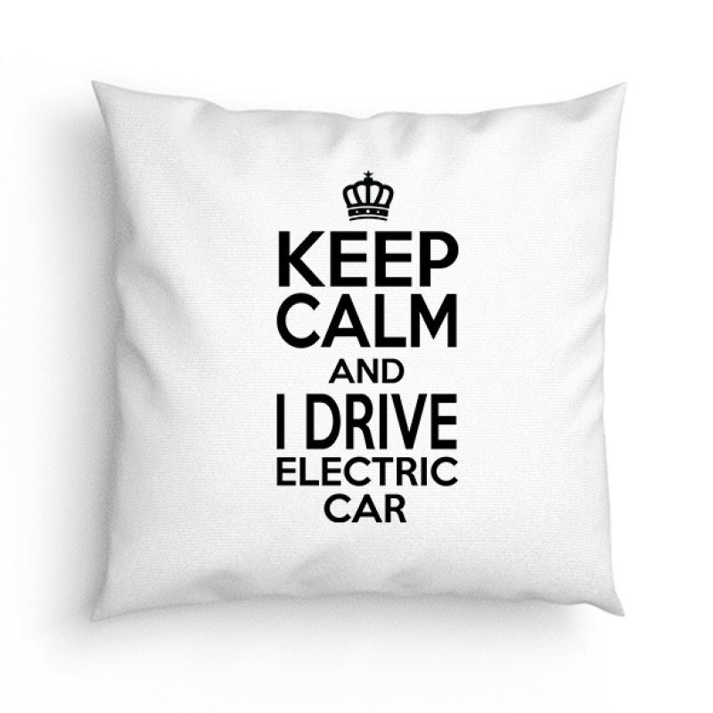 Keep calm - electric car Párna
