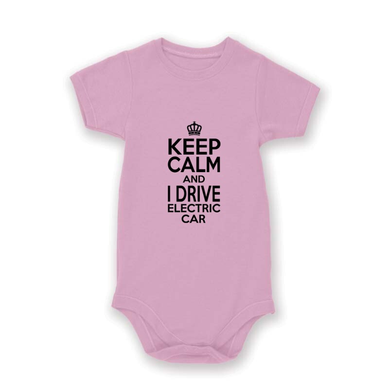Keep calm - electric car Baby Body
