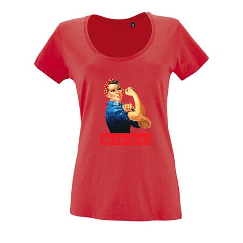 We Can Do It Real Női O Nyakú Póló