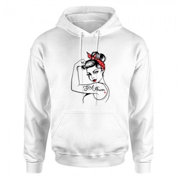 Girl Power Unisex Kapucnis Pulcsi