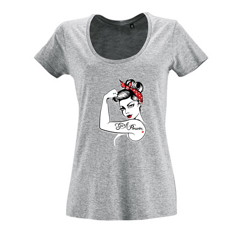 Girl Power Női O Nyakú Póló
