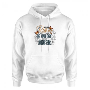 A nők ritkán tévednek Unisex Kapucnis Pulcsi