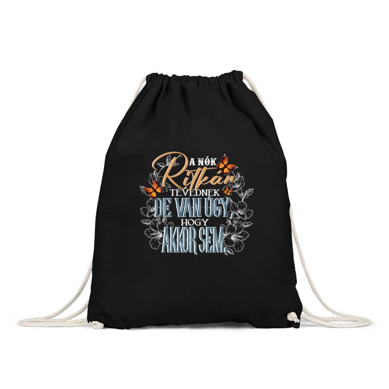 A nők ritkán tévednek Hátizsák