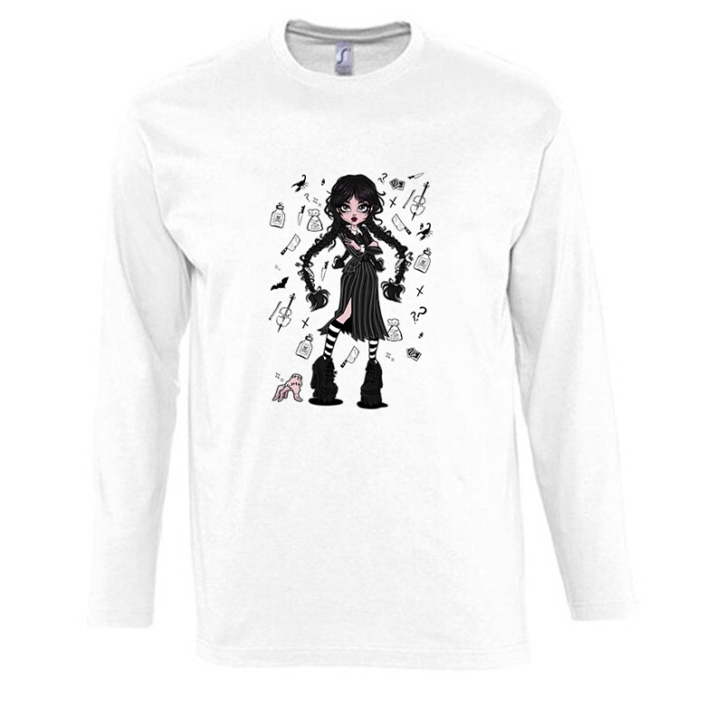 Wednesday and Thing Hosszú Ujjú Póló