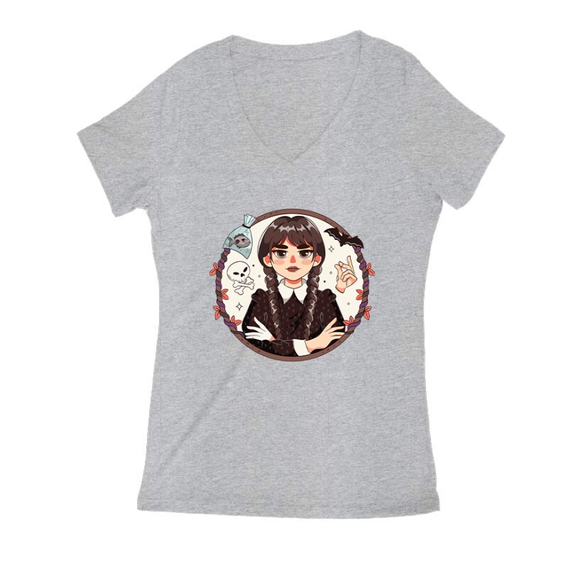 Wednesday Friends Női V Kivágott póló