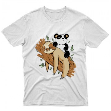 Lajhár és Panda Unisex Póló