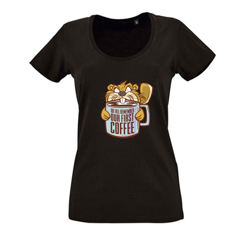 Hód Coffee Női O Nyakú Póló