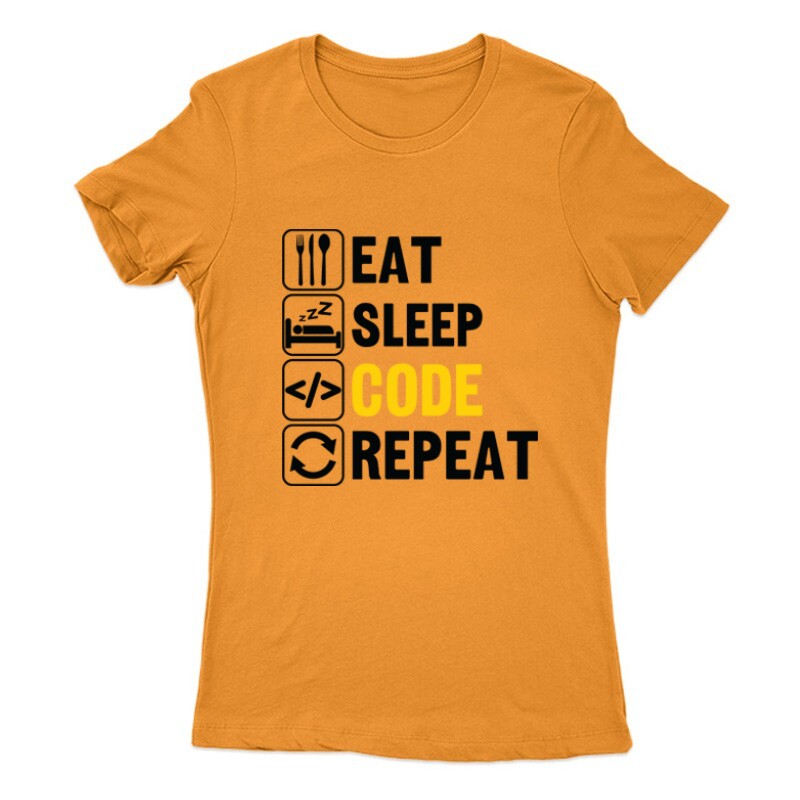 Eat sleep Code Női Póló