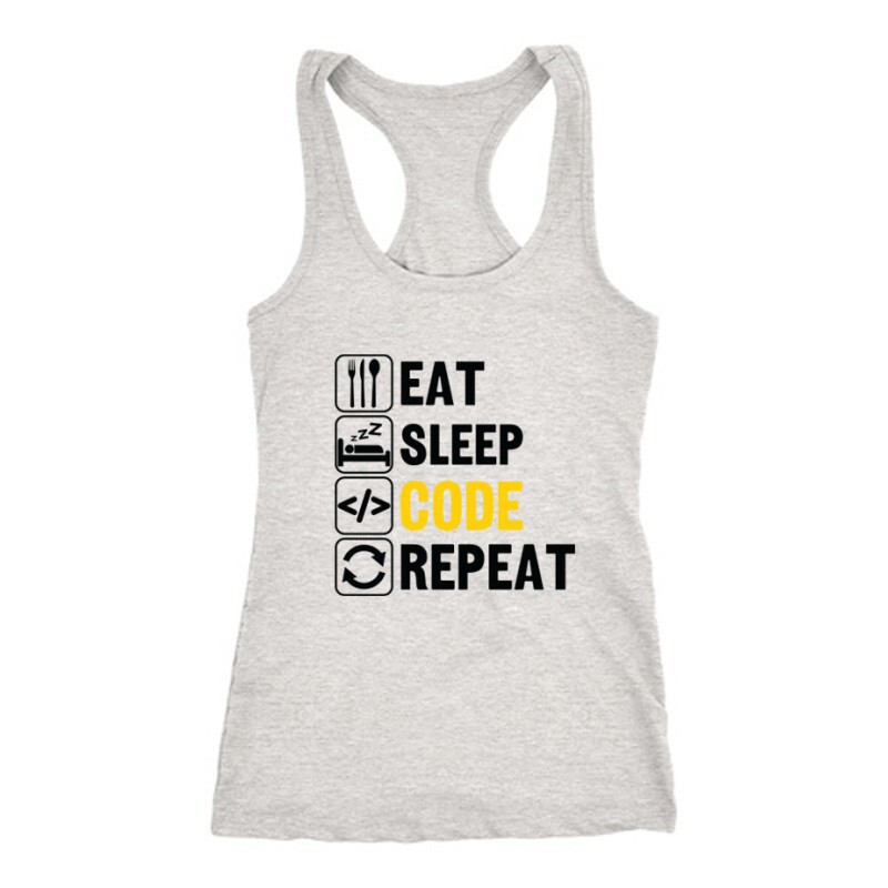 Eat sleep Code Női Trikó