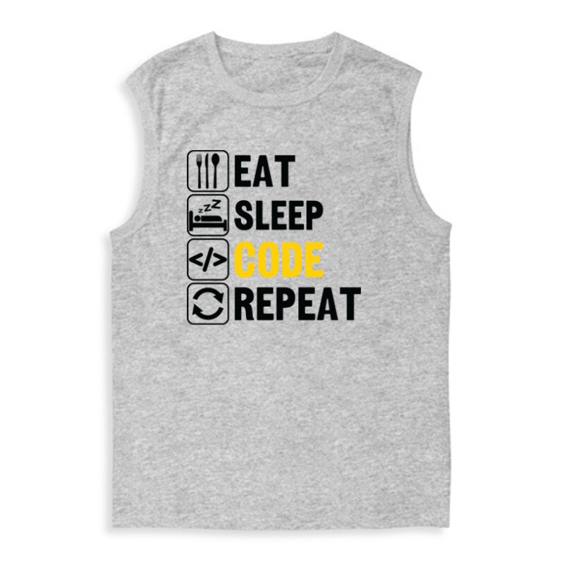 Eat sleep Code Férfi Trikó