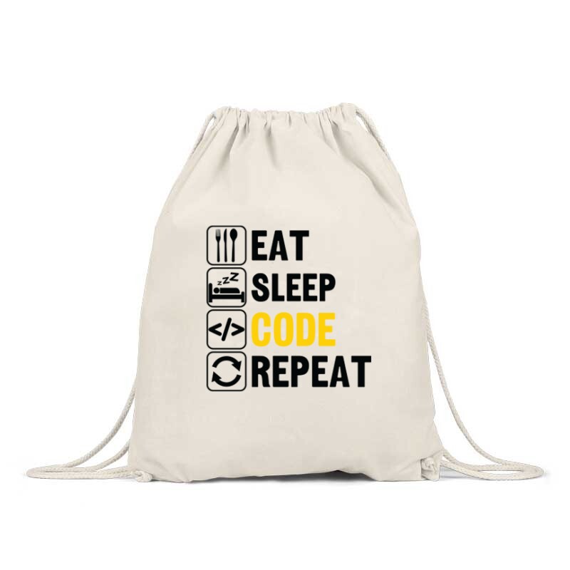 Eat sleep Code Hátizsák
