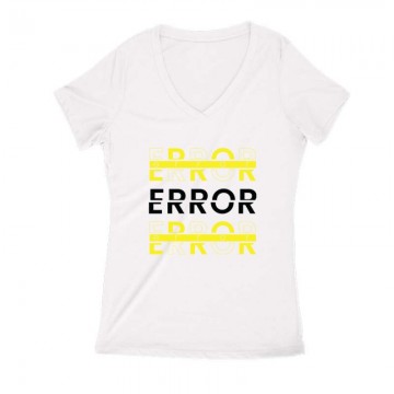 Error Női V Kivágott póló