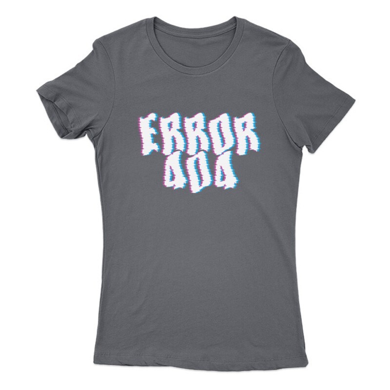 Error 404 glitch Női Póló