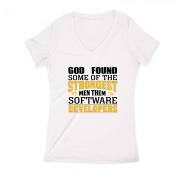 God found Női V Kivágott póló