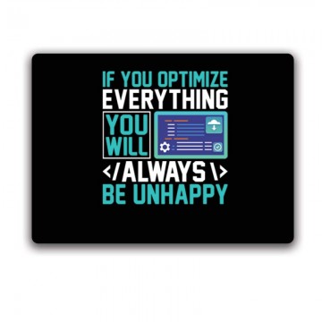 If you optimize everything Egérpad