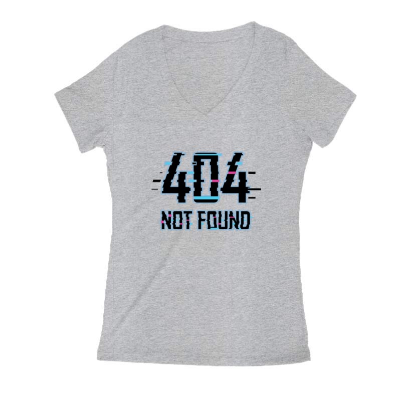 404 not found Női V Kivágott póló