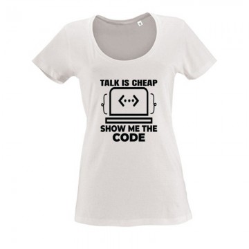 Talk is Cheap Női O Nyakú Póló
