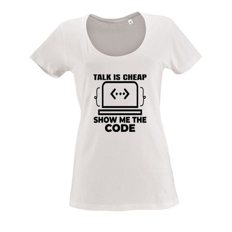 Talk is Cheap Női O Nyakú Póló