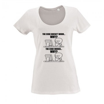 Why? Női O Nyakú Póló
