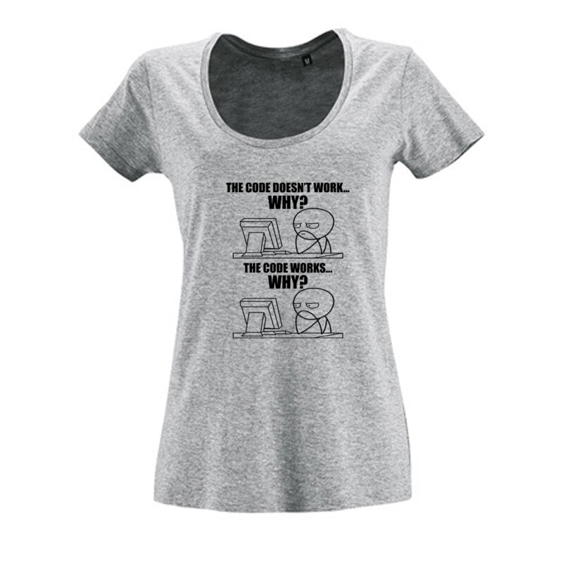 Why ? Női O Nyakú Póló