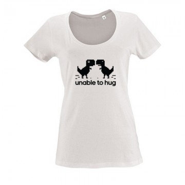 Unable to hug Női O Nyakú Póló