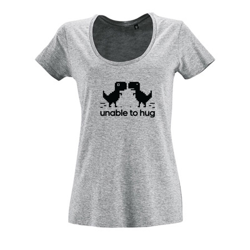 Unable to hug Női O Nyakú Póló