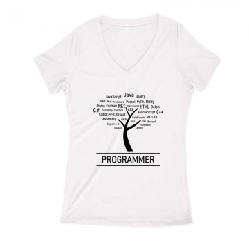 Code Tree Női V Kivágott póló