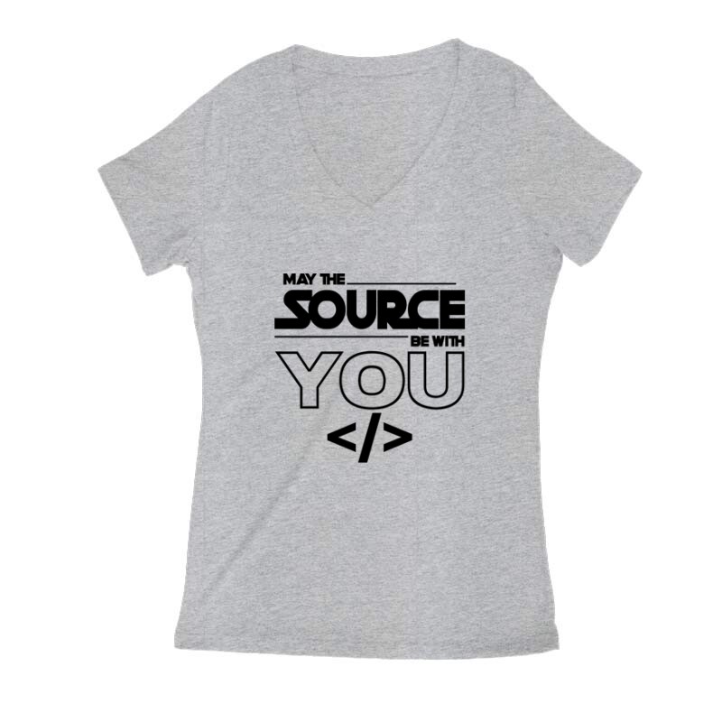 Source Női V Kivágott póló