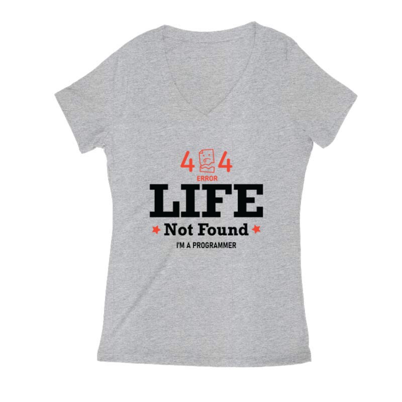 Error life Női V Kivágott póló