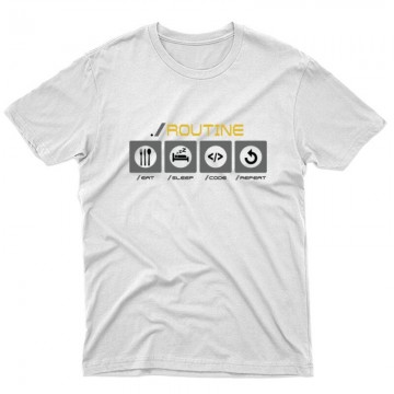 Routine Eat Sleep... Unisex Póló