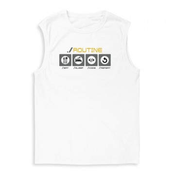 Routine Eat Sleep... Férfi Trikó