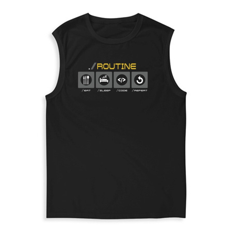 Routine Eat Sleep ... Férfi Trikó