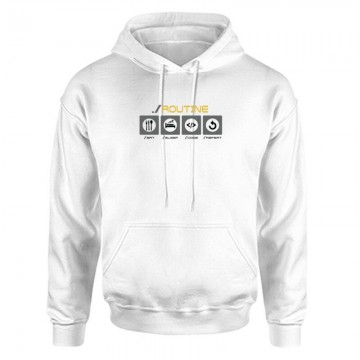 Routine Eat Sleep... Unisex Kapucnis Pulcsi