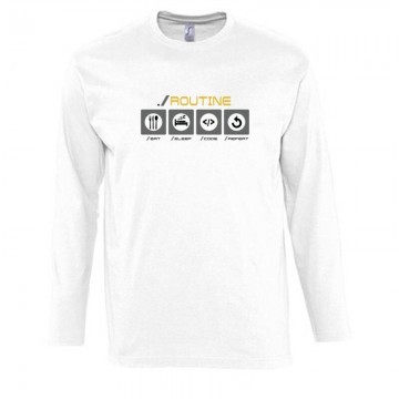 Routine Eat Sleep... Hosszú Ujjú Póló