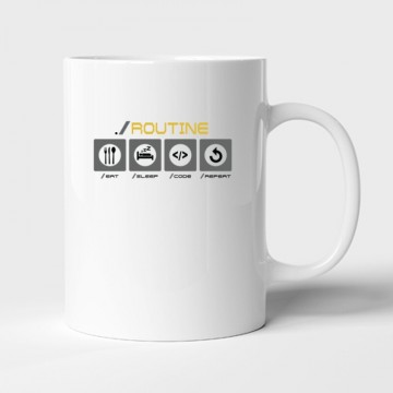 Routine Eat Sleep... Bögre