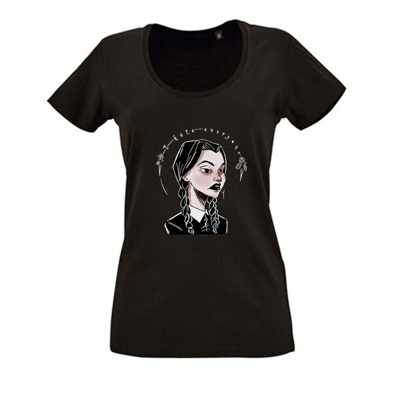 Wednesday - I hate Női O Nyakú Póló