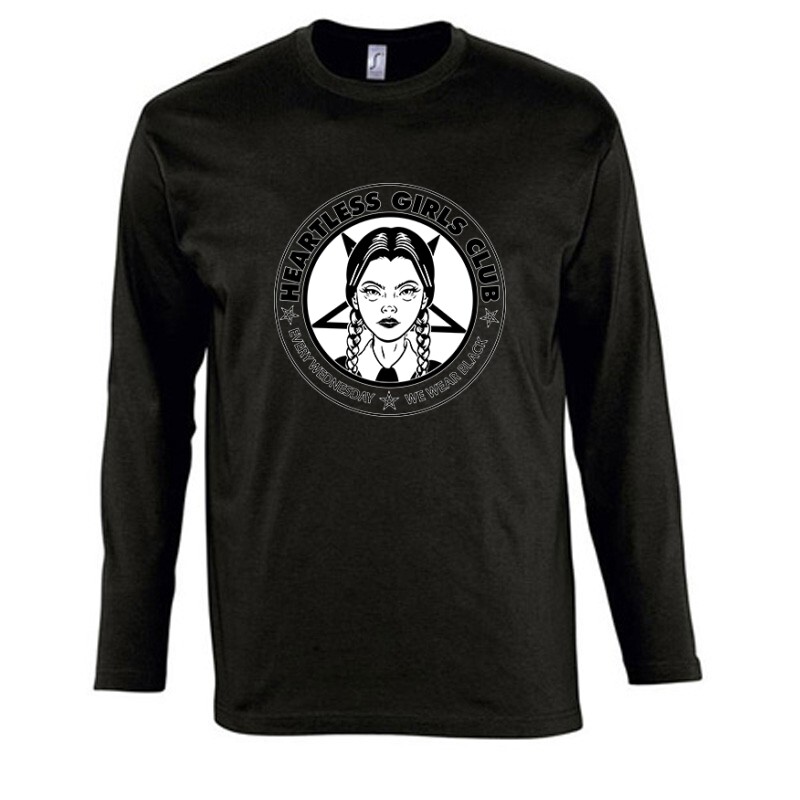 Wednesday Heartless Girl Club Hosszú Ujjú Póló