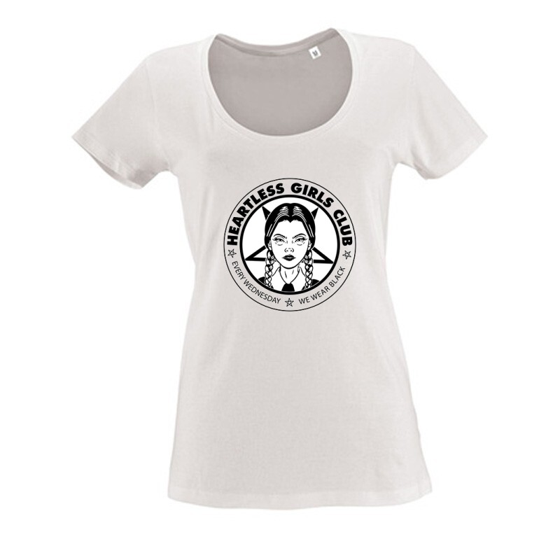 Wednesday Heartless Girl Club Női O Nyakú Póló