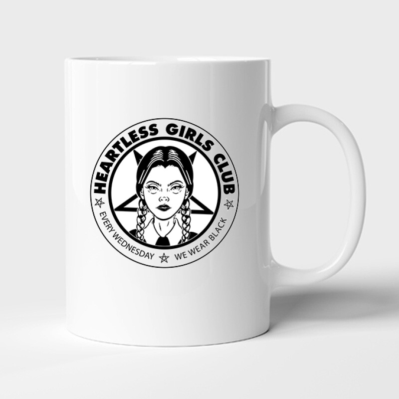 Wednesday Heartless Girl Club Bögre