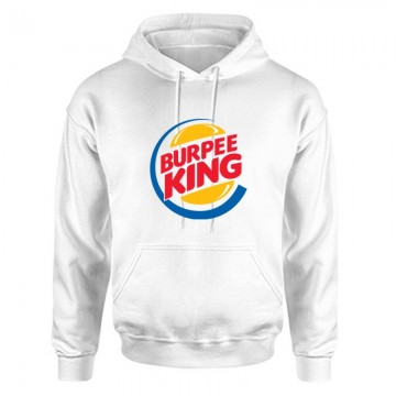 Burpee King Unisex Kapucnis Pulcsi