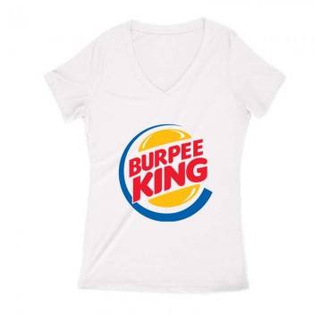 Burpee King Női V Kivágott póló