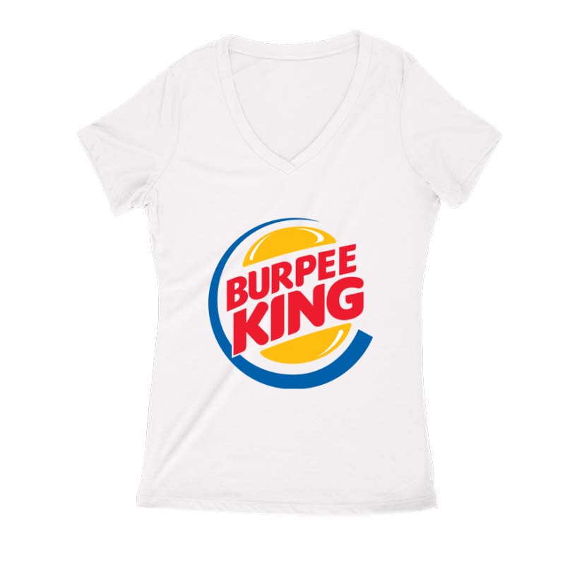 Burpee King Női V Kivágott póló