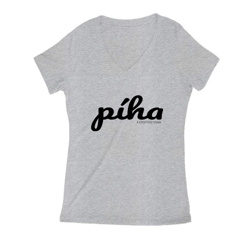Píha Női V Kivágott póló