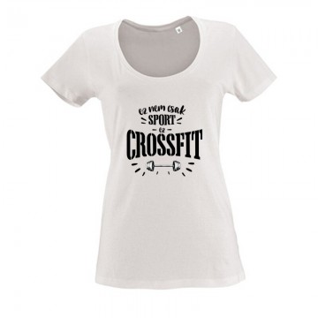 Nem csak sport Crossfit Női O Nyakú Póló